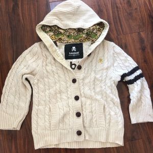 Vintage Tokidoki varsity stripe knit sweater